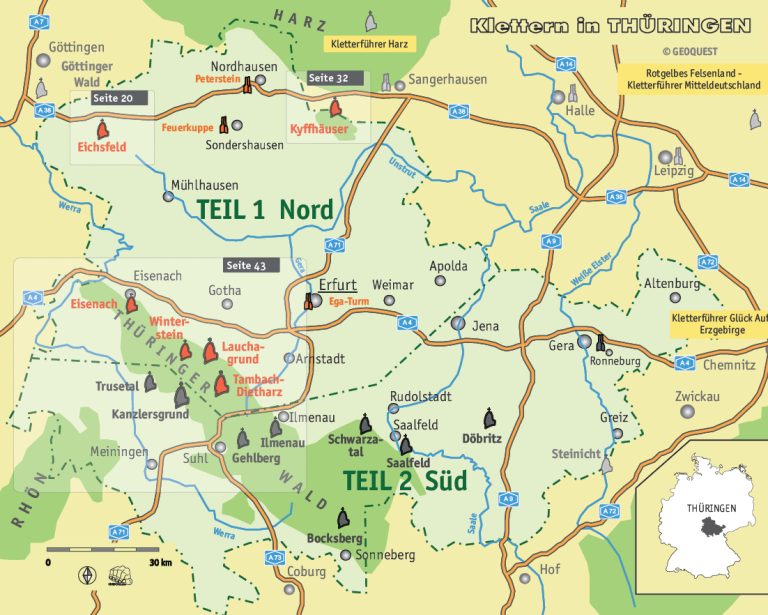 Übersichtkarte Thüringen